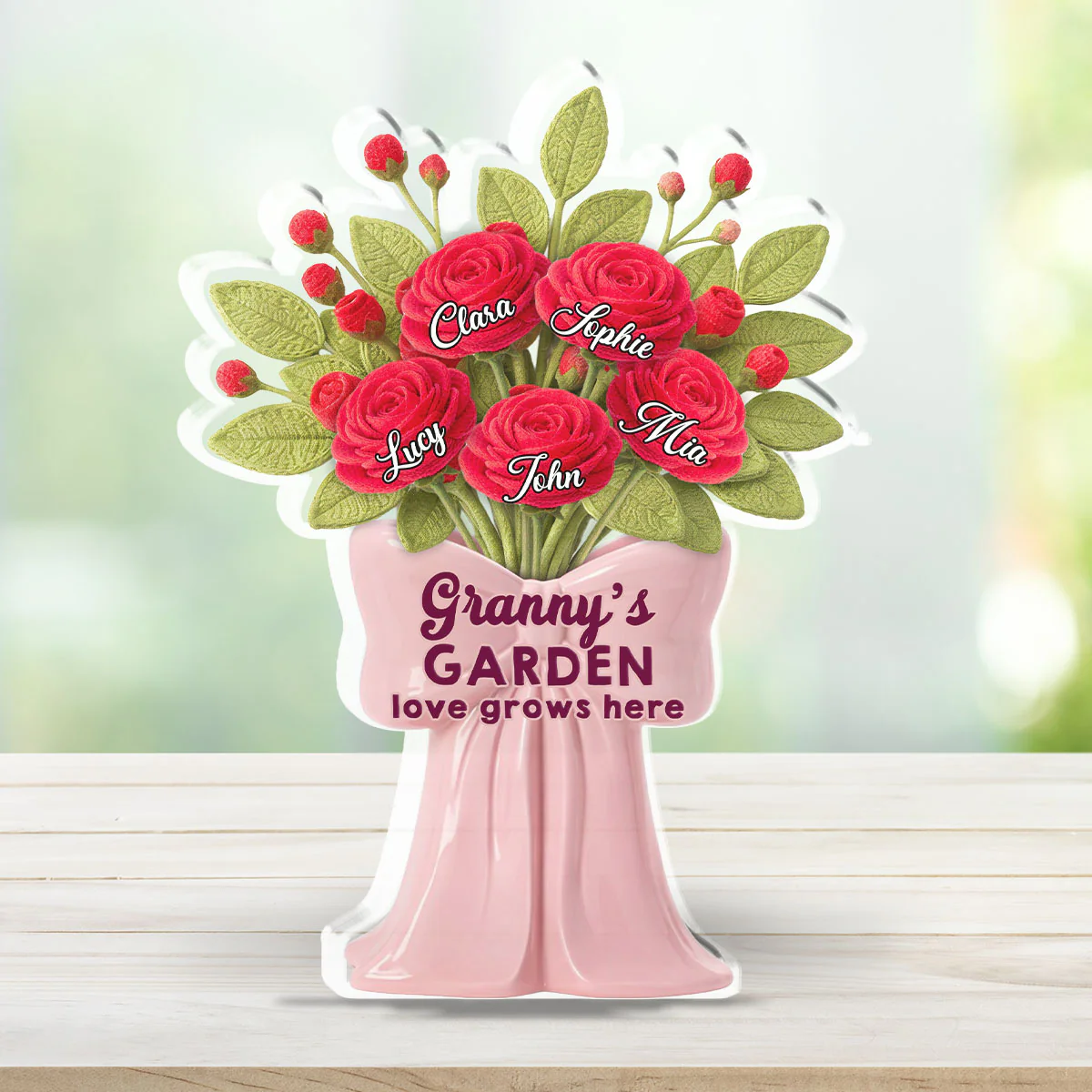 Love Grows Here - Personalized Custom Acrylic Plaque - Image 4