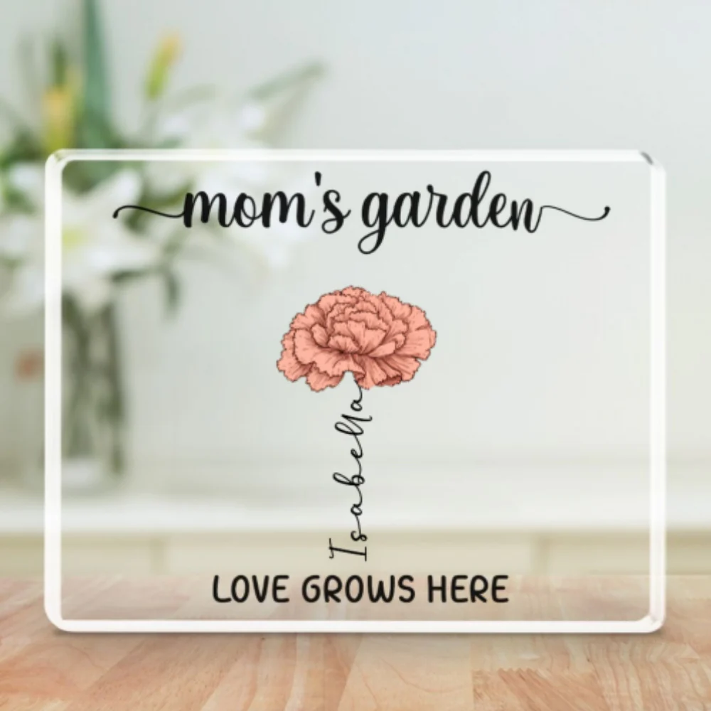 Love Grows Here - Personalized Custom Acrylic Plaque - Image 5