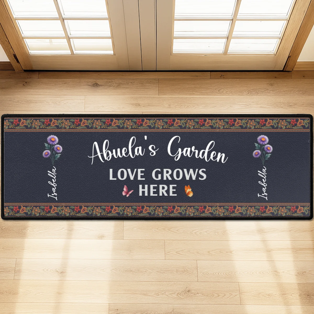 Love Grows Here - Personalized Custom Runner Rug - Image 5