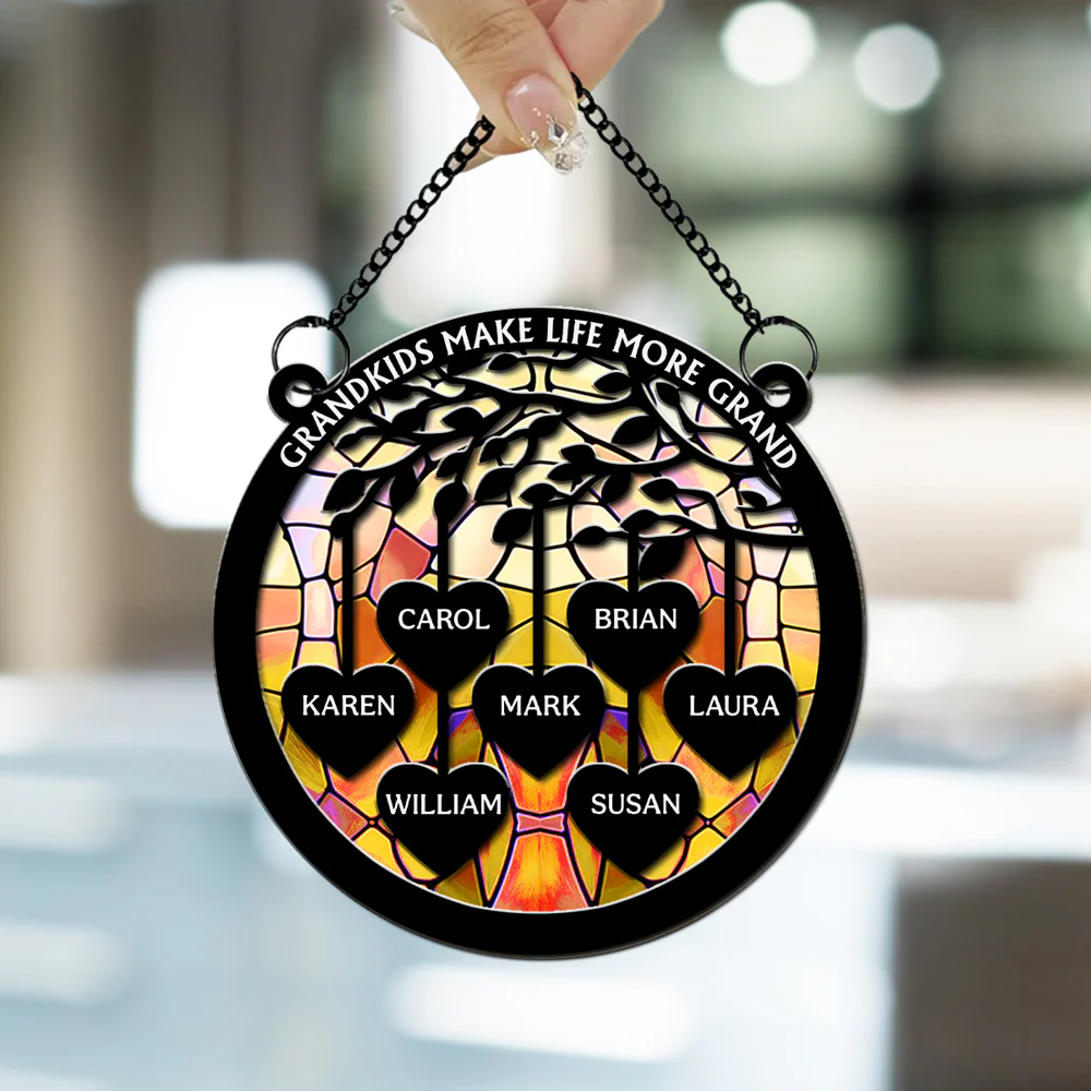 Love Grows Here - Personalized Custom Suncatcher - Image 3