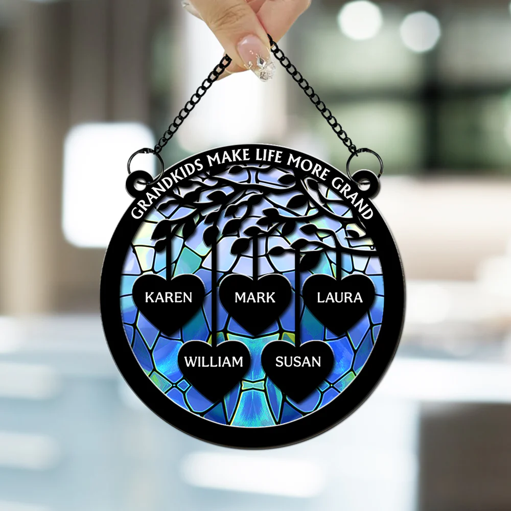 Love Grows Here - Personalized Custom Suncatcher - Image 4