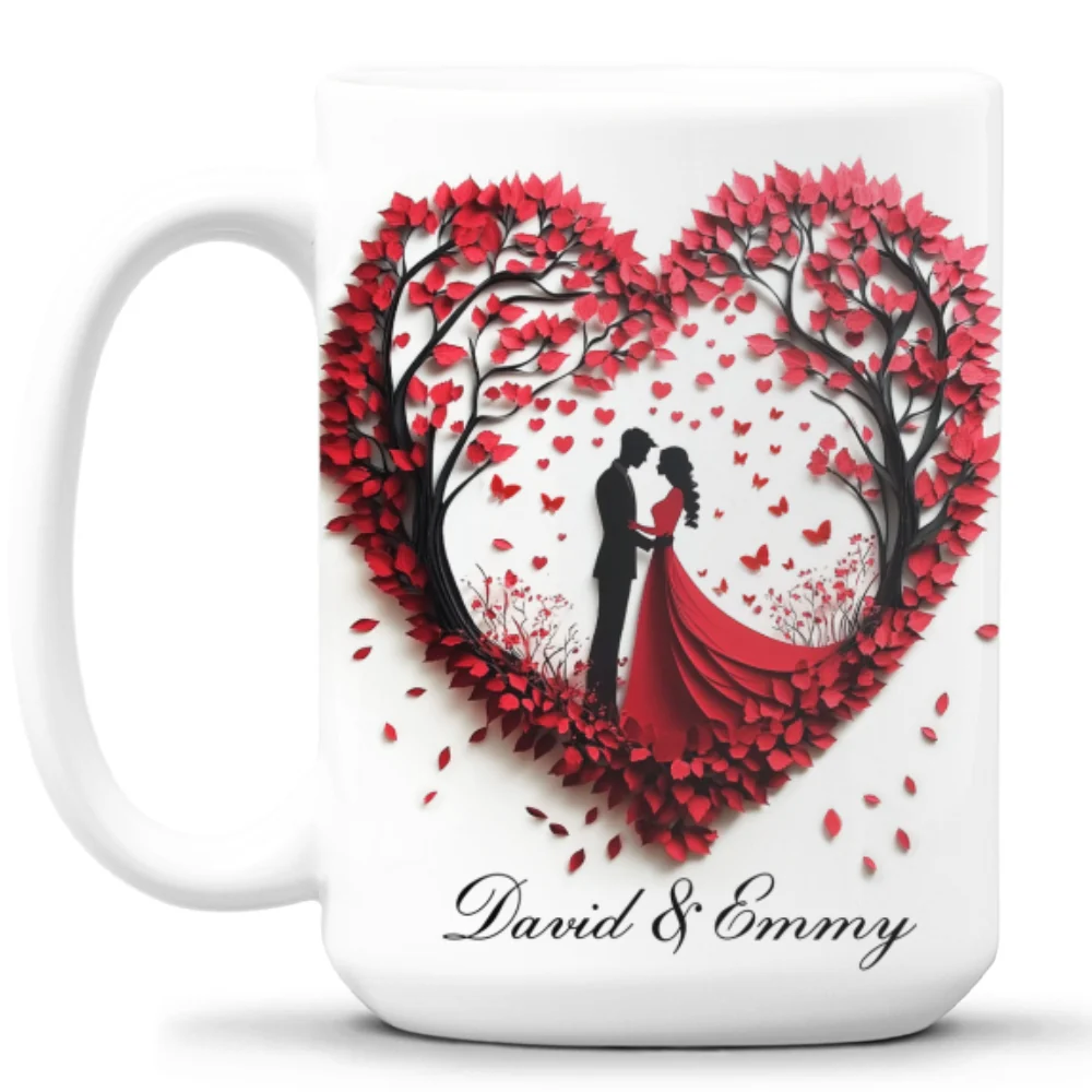 Love Is A Flame That Never Goes Out - Personalized Custom Coffee Mug - Image 11