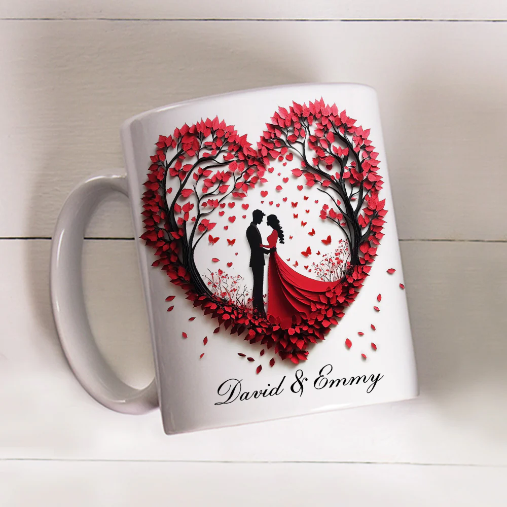Love Is A Flame That Never Goes Out - Personalized Custom Coffee Mug - Image 4
