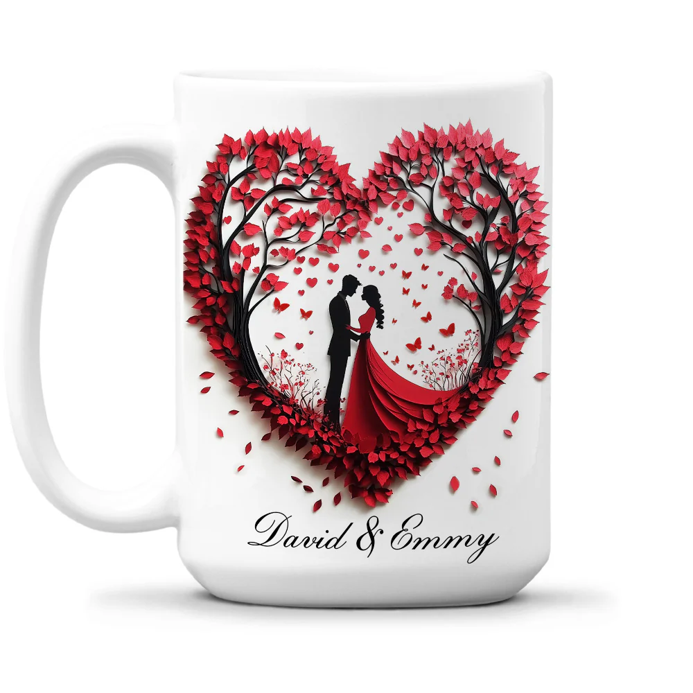 Love Is A Flame That Never Goes Out - Personalized Custom Coffee Mug - Image 7