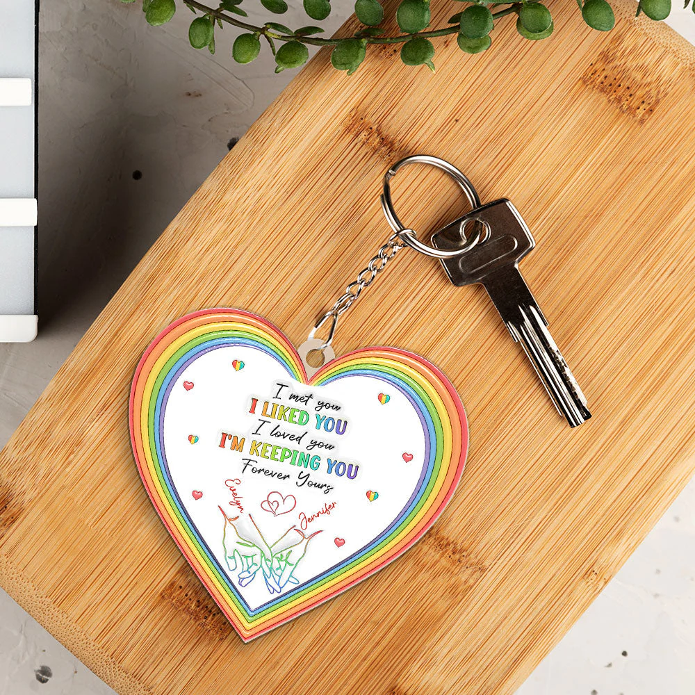 Love is Love - Personalized Custom Acrylic Keychain - Image 4