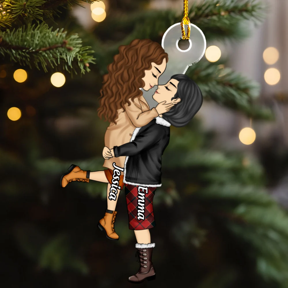 Love Is Love - Personalized Custom Acrylic Ornament - Image 7
