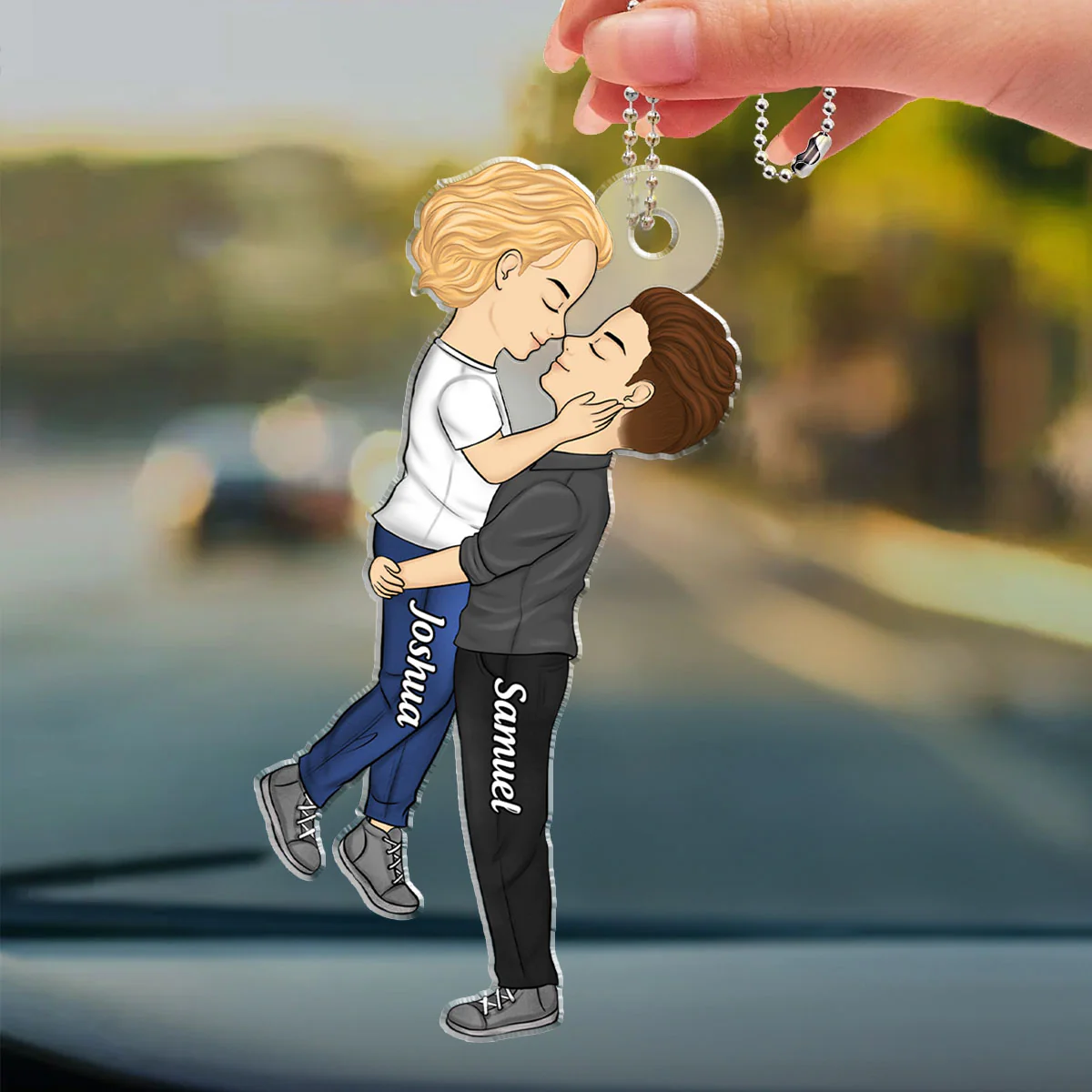 Love is Love  - Personalized Custom Car Ornament - Image 4
