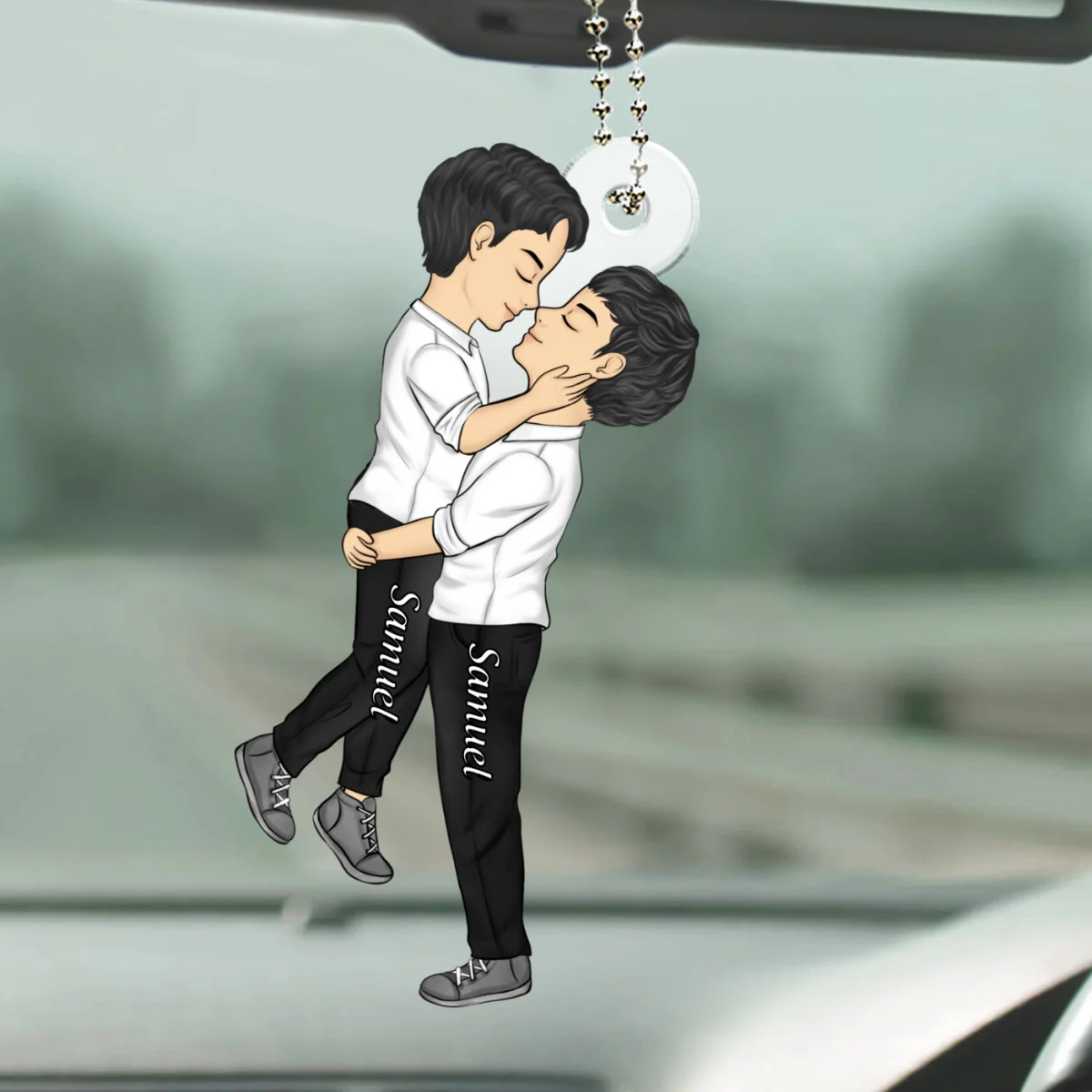 Love is Love  - Personalized Custom Car Ornament - Image 6