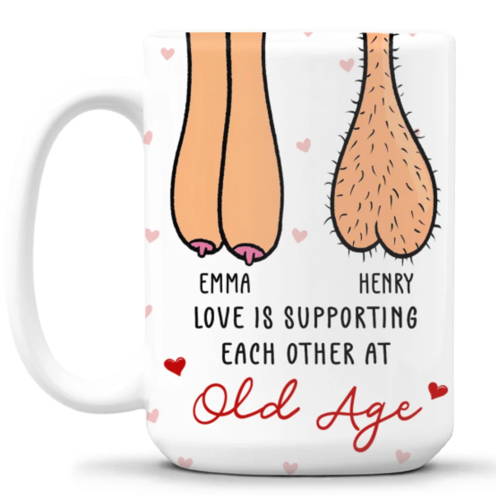 Love Is Supporting - Personalized Custom Coffee Mug - Image 7