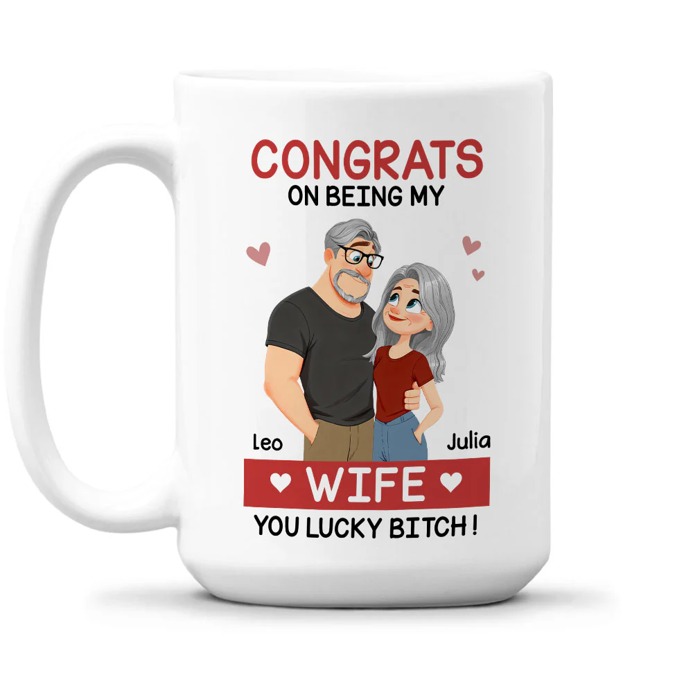 Love Is You 2 - Personalized Custom Coffee Mug - Image 2