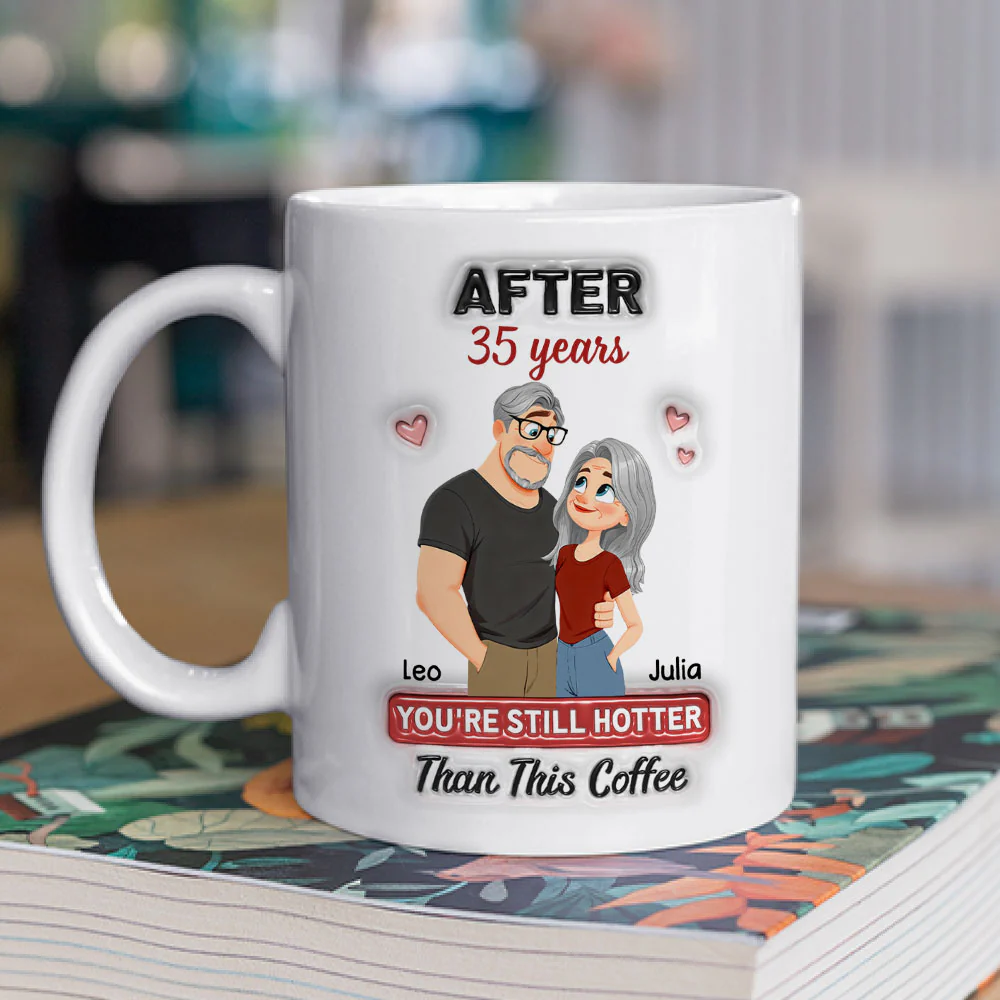 Love Is You - Personalized Custom 3D Inflated Effect Mug - Image 2