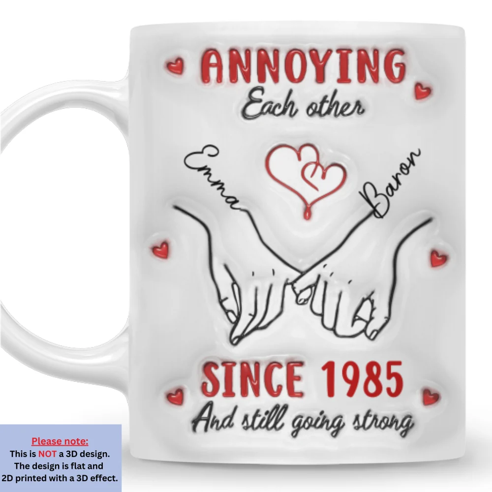 Love Is You - Personalized Custom 3D Inflated Effect Mug - Image 8