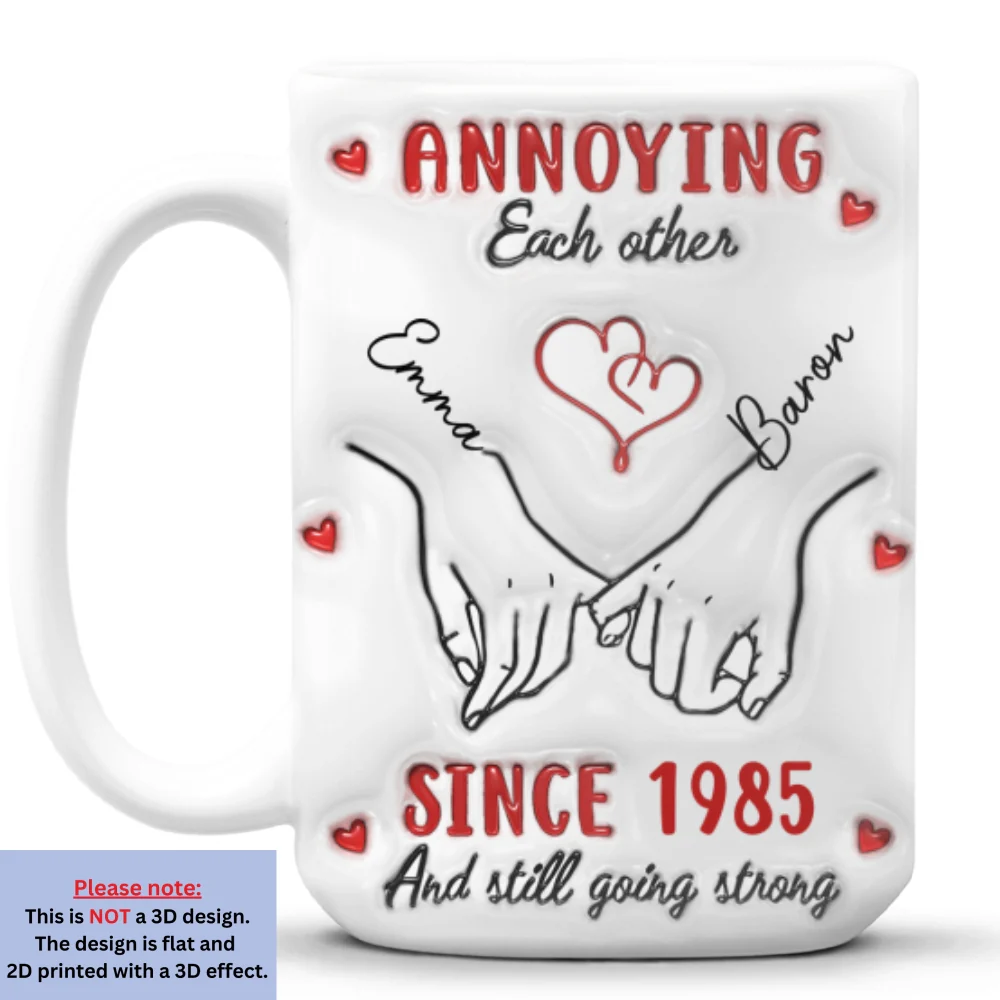 Love Is You - Personalized Custom 3D Inflated Effect Mug - Image 9