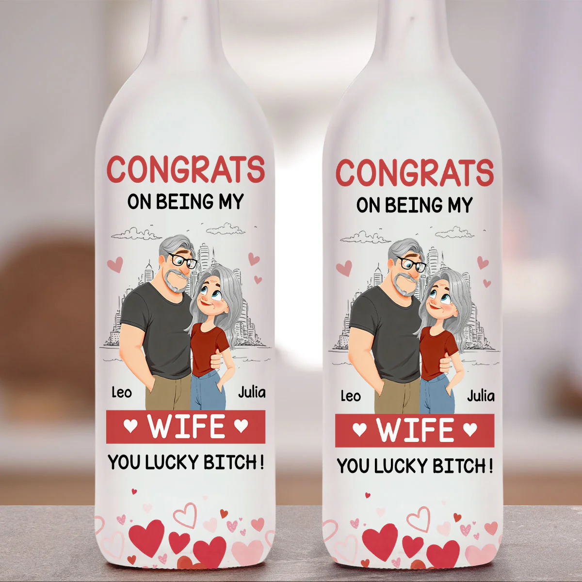 Love Is You - Personalized Custom Bottle Lamp - Image 3