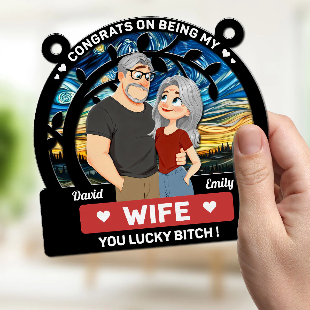 Love Is You - Personalized Custom Suncatcher - Image 2