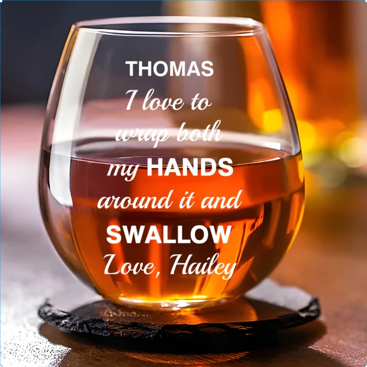 Love It - Personalized Custom Wine Glass - Image 5