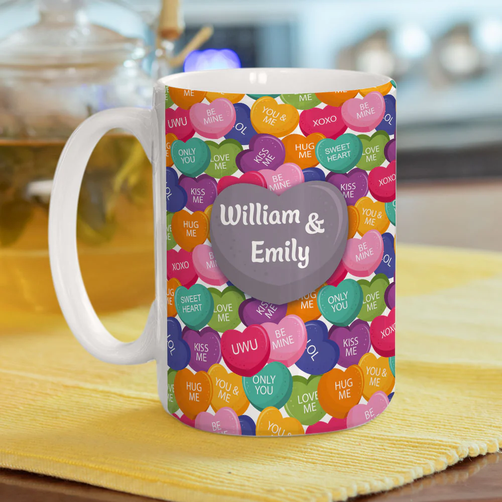 Love Laughter And Candy- Personalized Custom Coffee Mug - Image 10