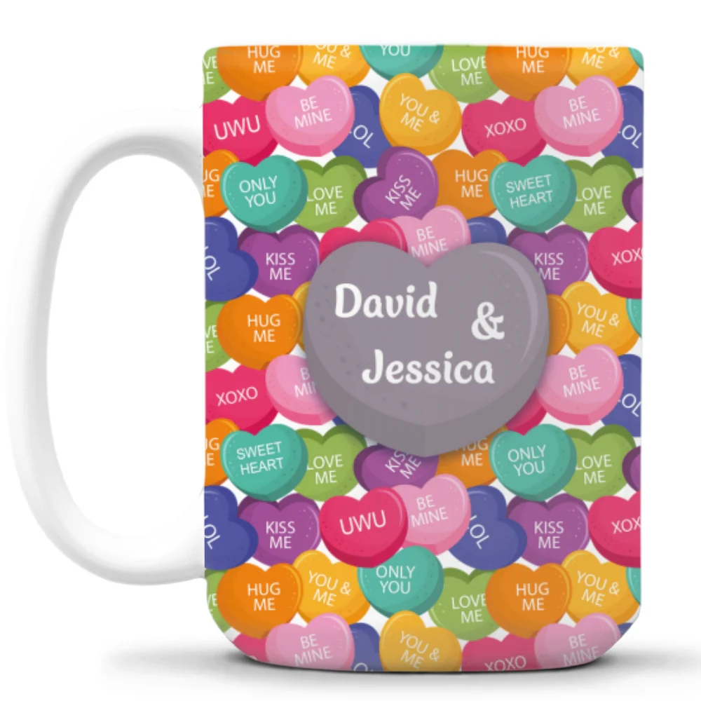 Love Laughter And Candy- Personalized Custom Coffee Mug - Image 11