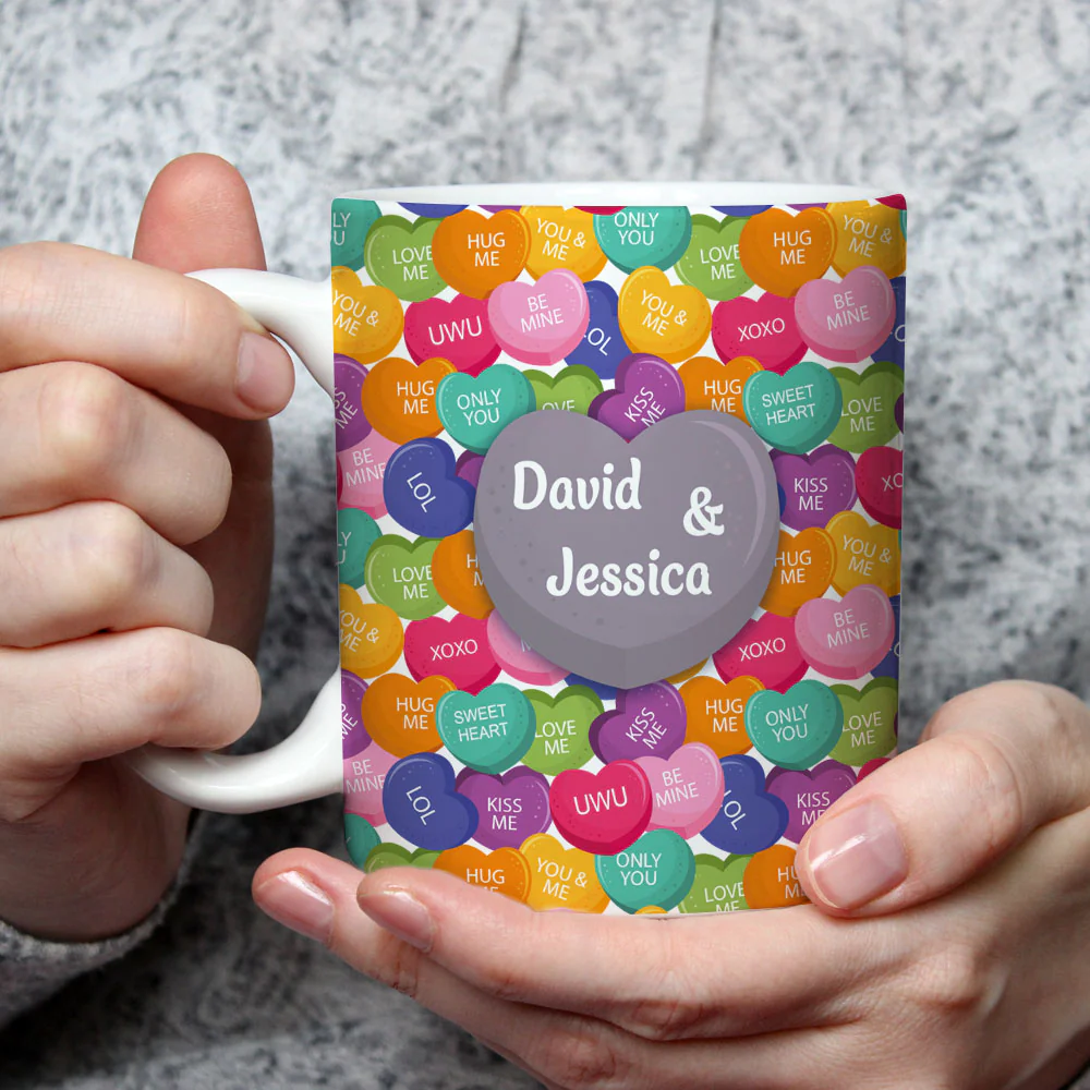 Love Laughter And Candy- Personalized Custom Coffee Mug - Image 3