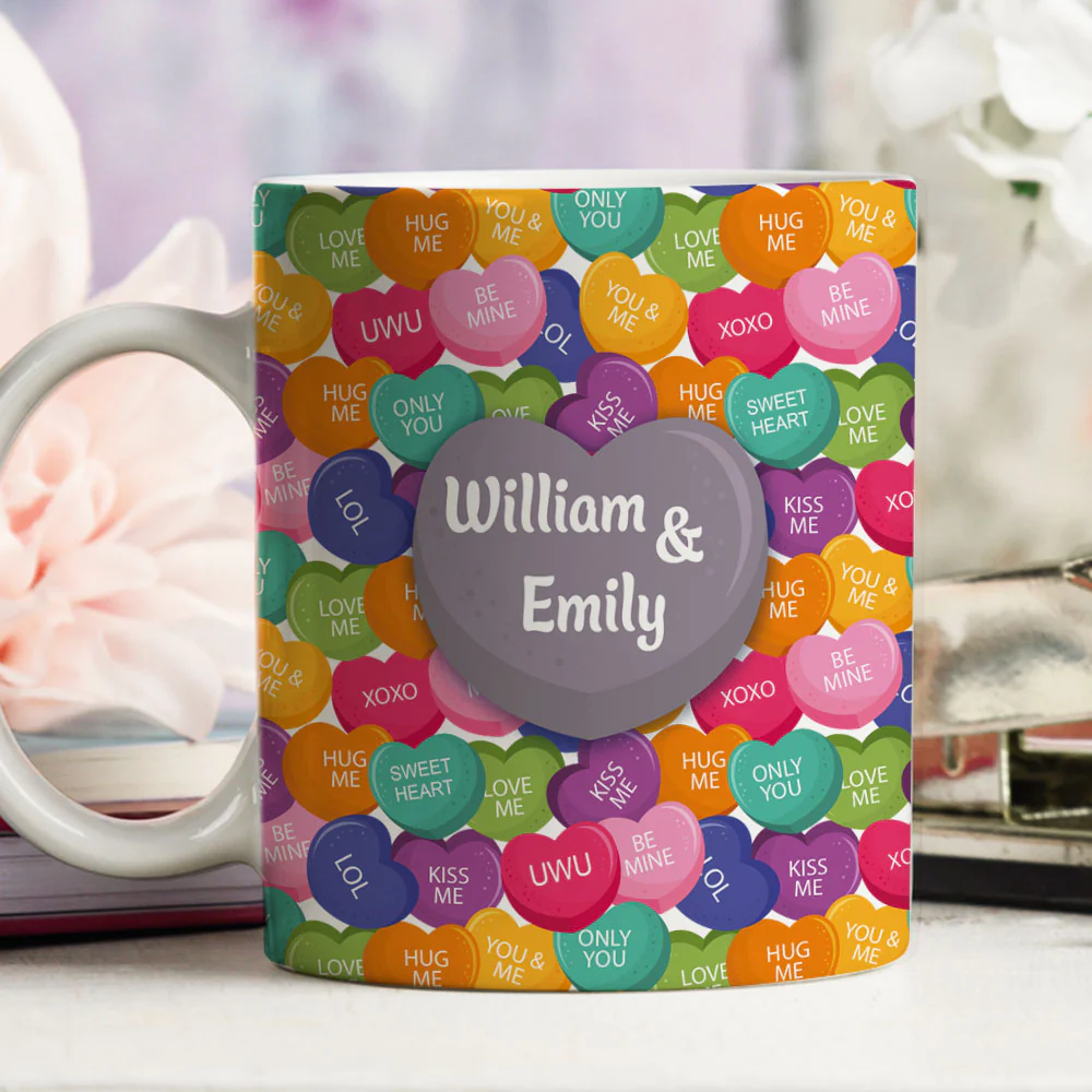 Love Laughter And Candy- Personalized Custom Coffee Mug - Image 4