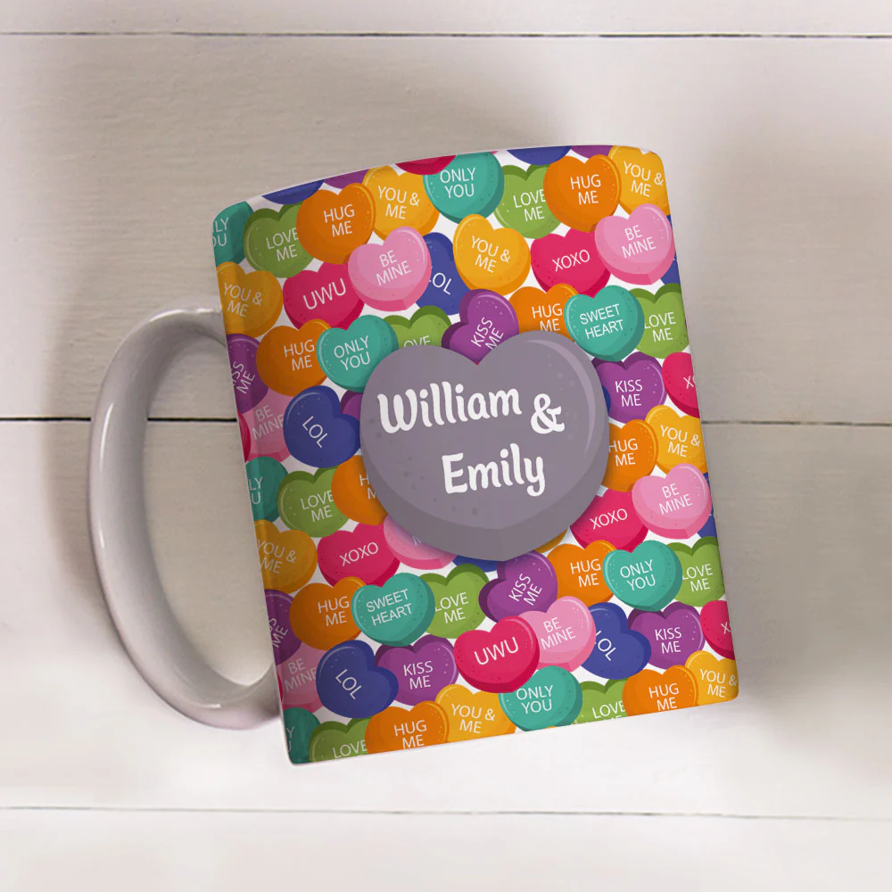Love Laughter And Candy- Personalized Custom Coffee Mug - Image 5