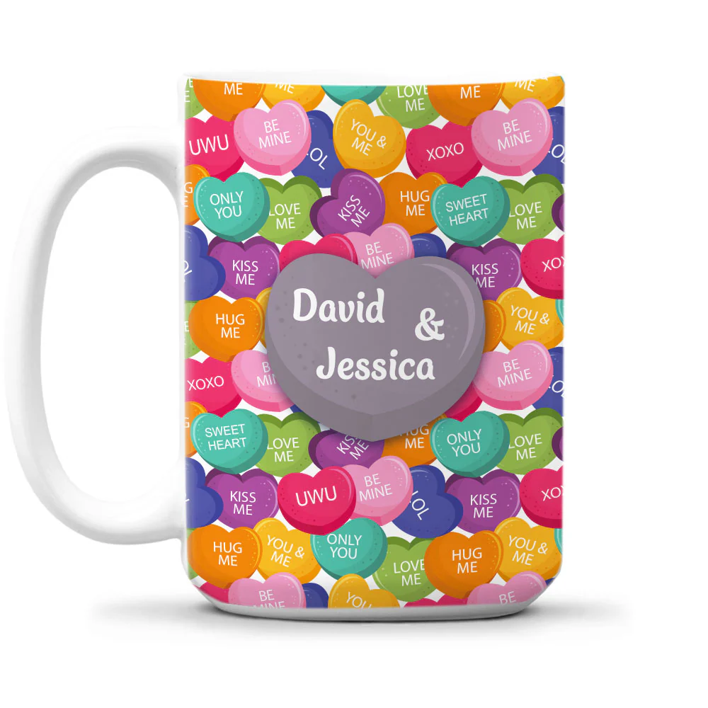 Love Laughter And Candy- Personalized Custom Coffee Mug - Image 7