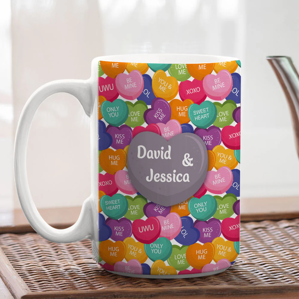 Love Laughter And Candy- Personalized Custom Coffee Mug - Image 8
