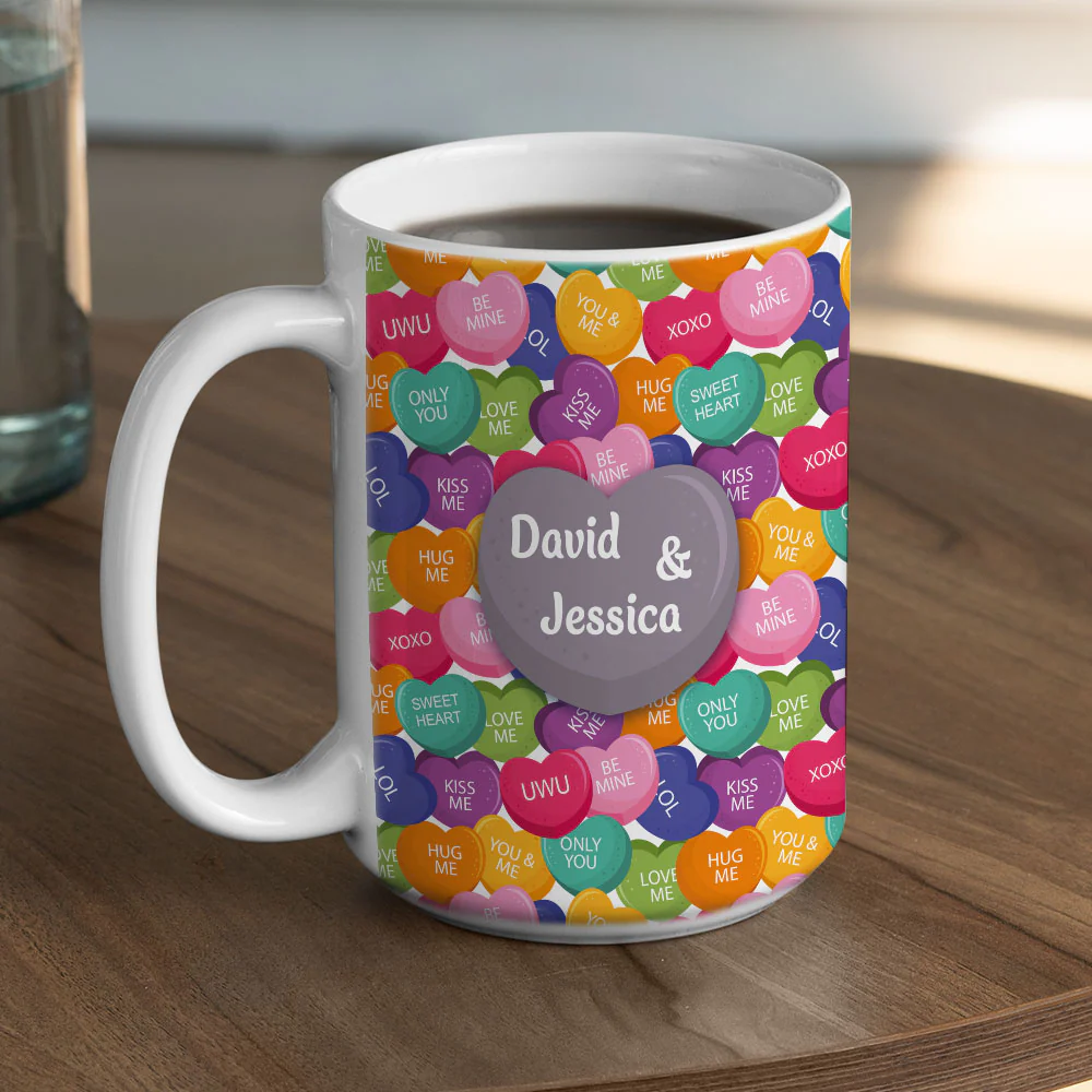 Love Laughter And Candy- Personalized Custom Coffee Mug - Image 9
