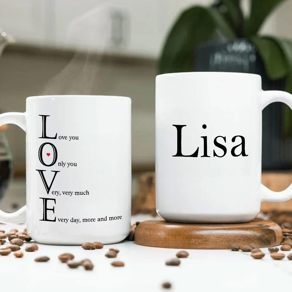 Love Meaning - Personalized Custom Coffee Mug - Image 4