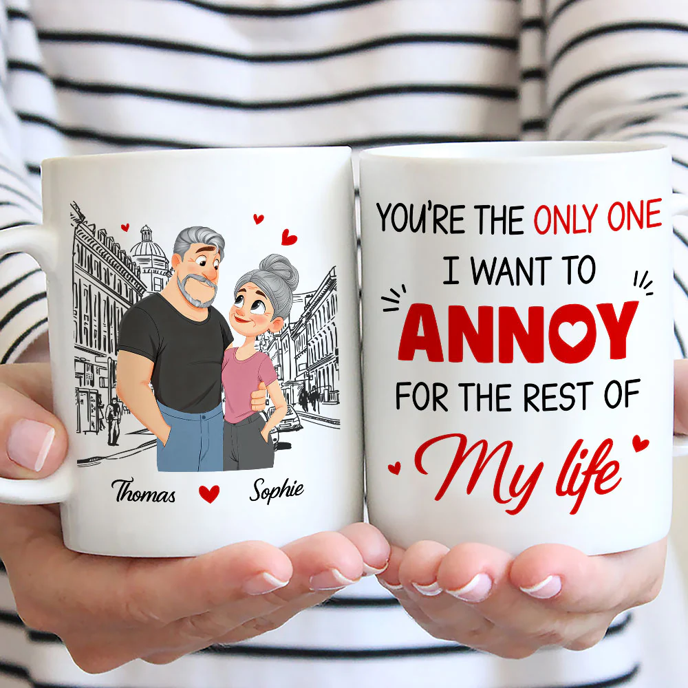 Love Means Annoying You - Personalized Custom Coffee Mug - Image 3