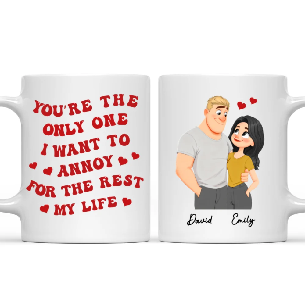 Love Means Annoying You Version 2 - Personalized Custom Coffee Mug - Image 7