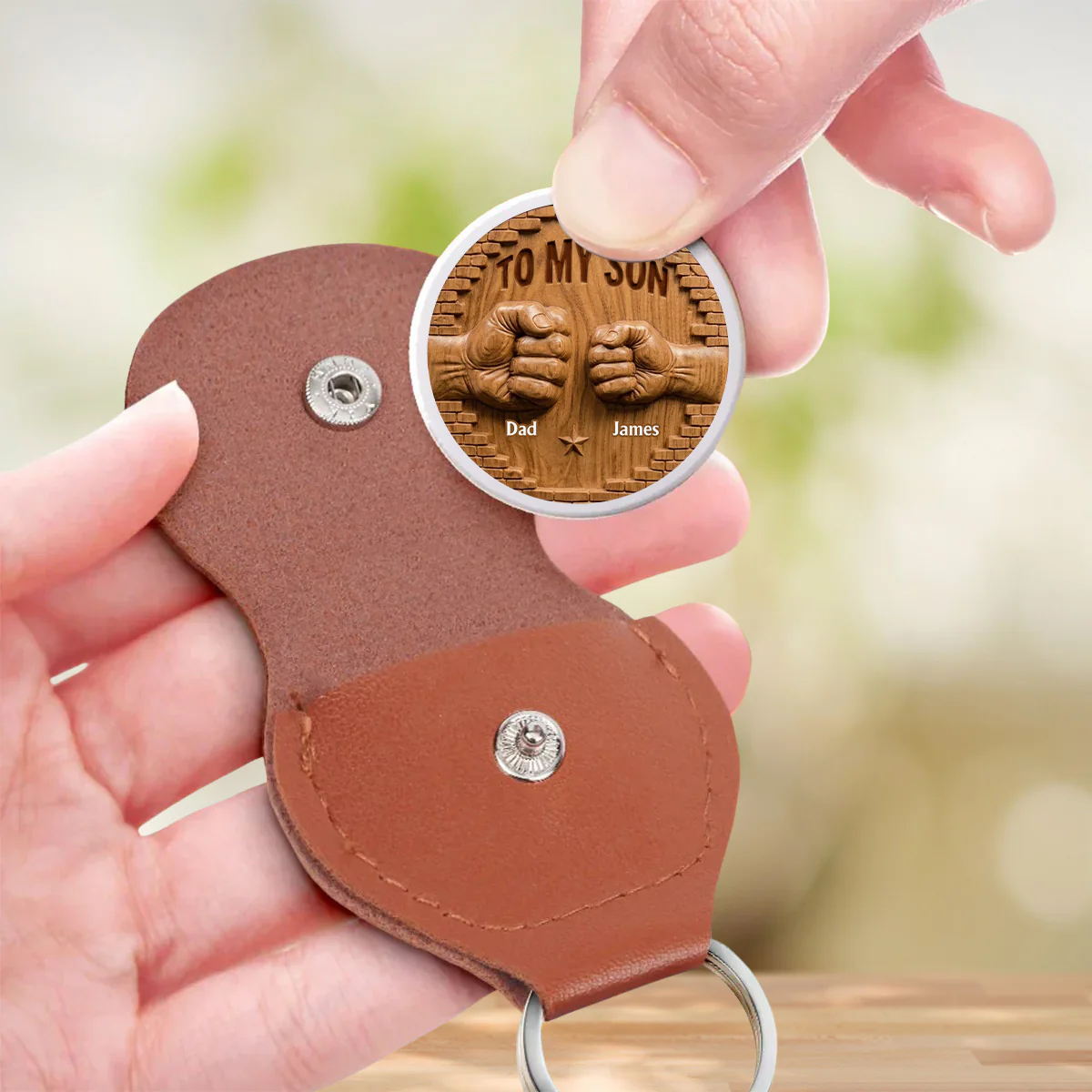 Love Message For Son - Personalized Custom Pocket Hug - Image 3