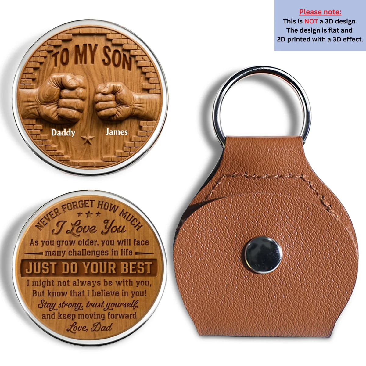 Love Message For Son - Personalized Custom Pocket Hug - Image 6