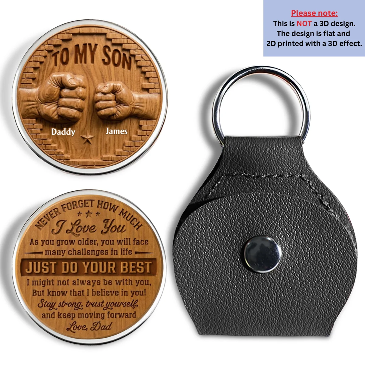 Love Message For Son - Personalized Custom Pocket Hug - Image 7