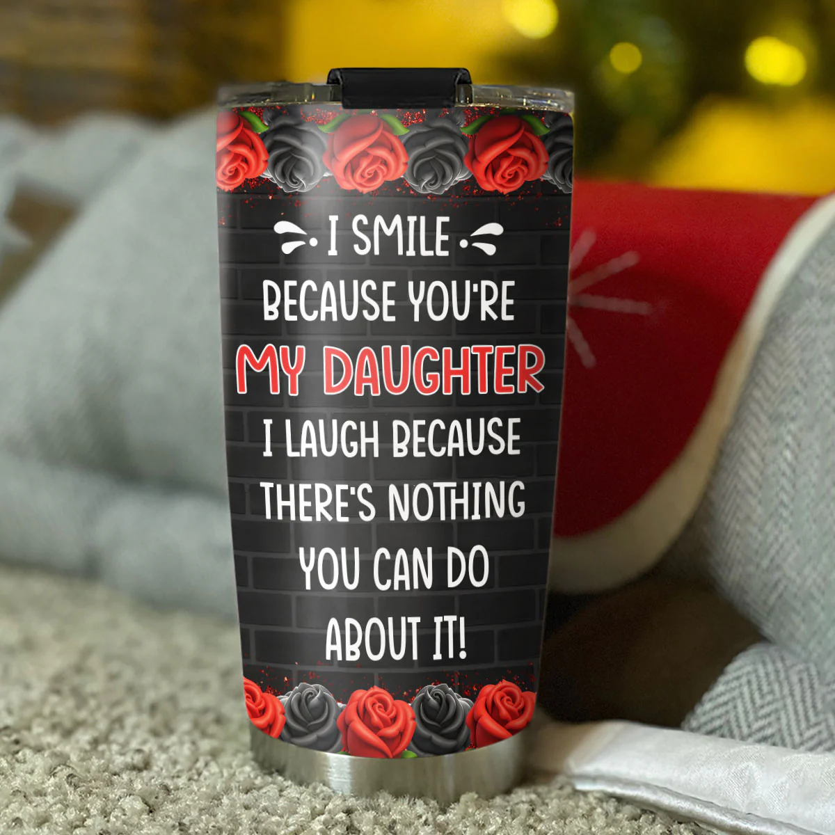 Love Mom And Daughter Never End - Personalized Custom Tumbler - Image 5