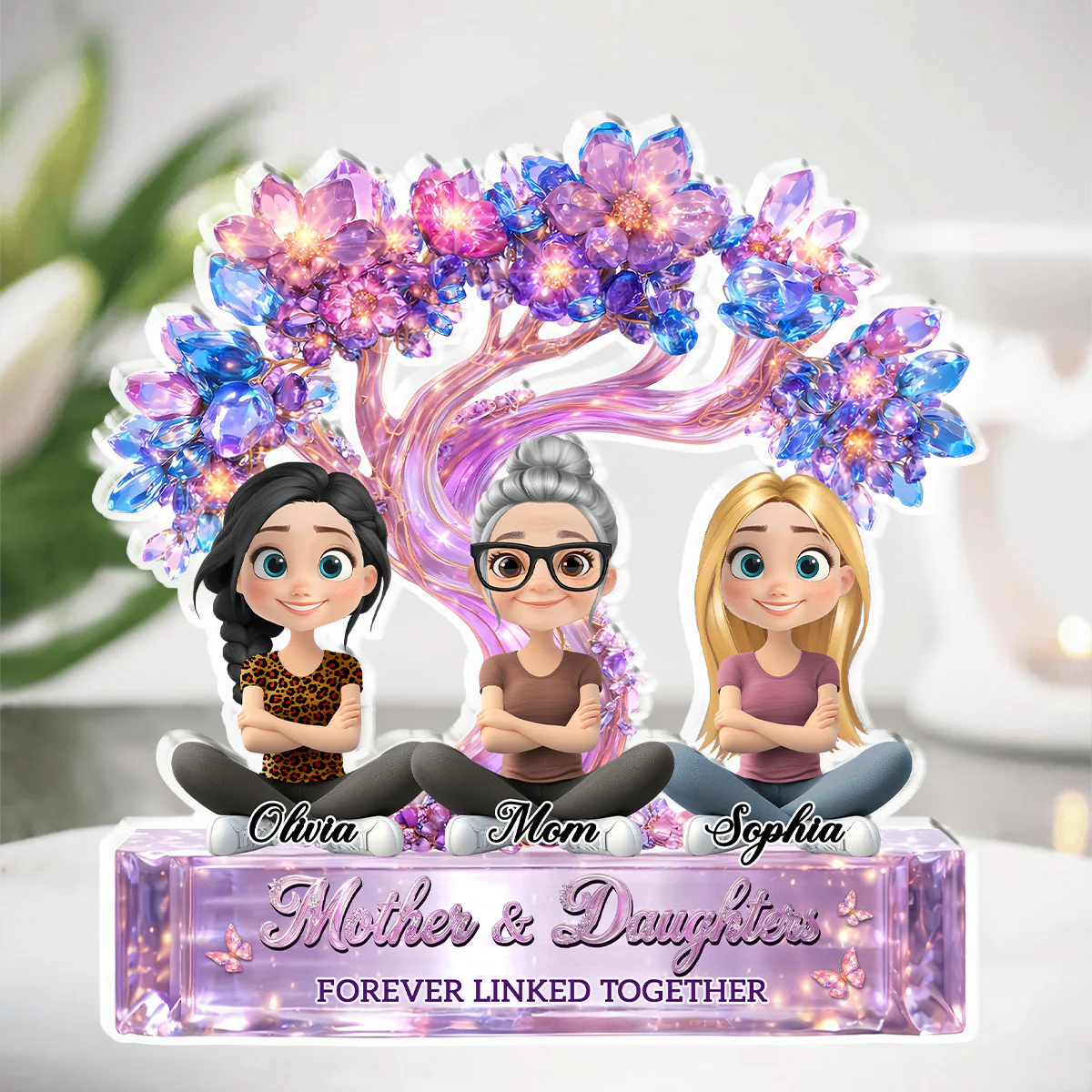 Love Mommy Forever - Personalized Custom Acrylic Plaque - Image 4