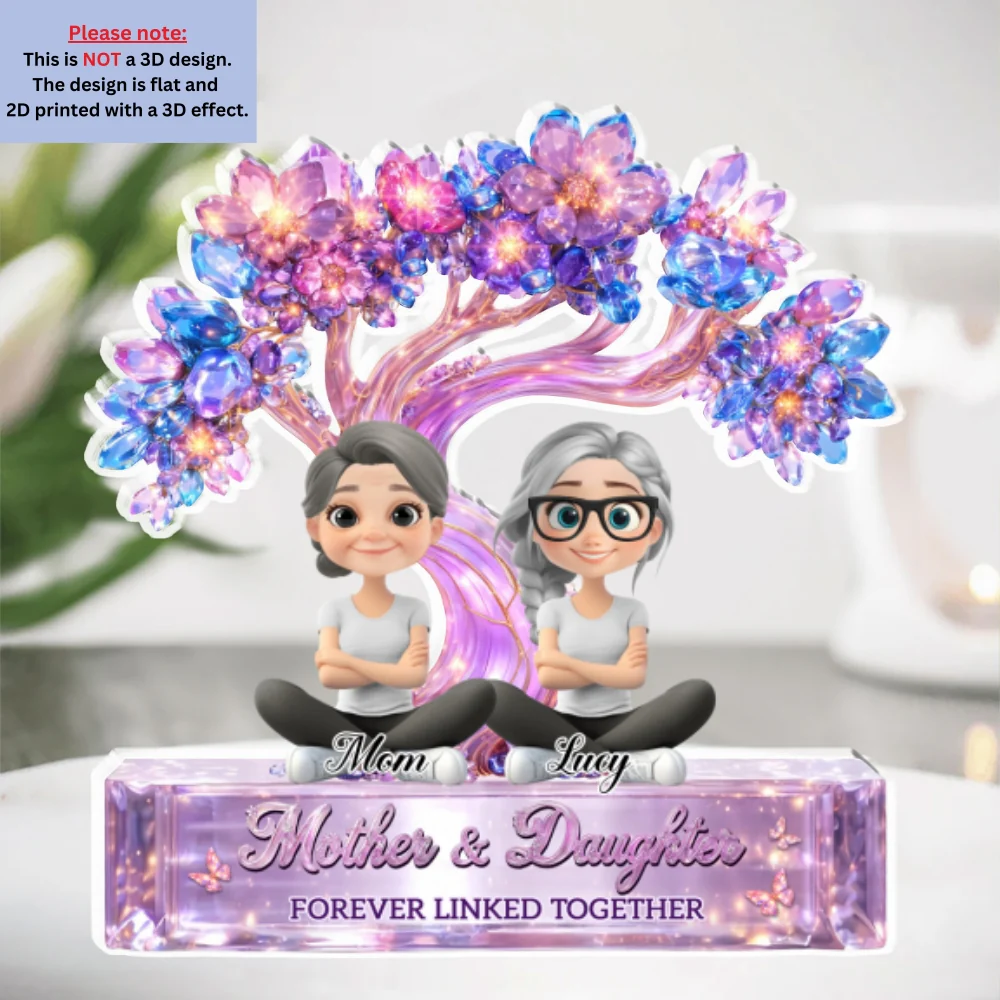 Love Mommy Forever - Personalized Custom Acrylic Plaque - Image 5