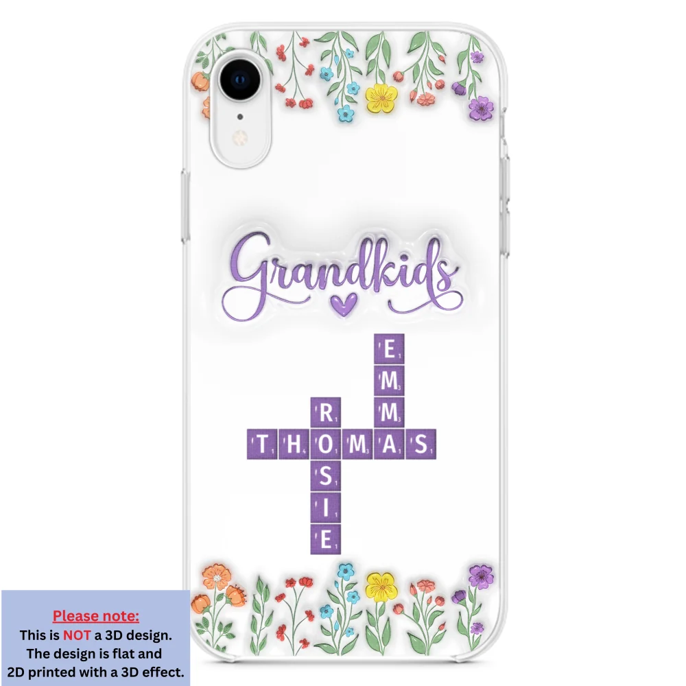 Love My Grandkids Crossword - Personalized Custom 3D Inflated Effect Phone Case - Image 22