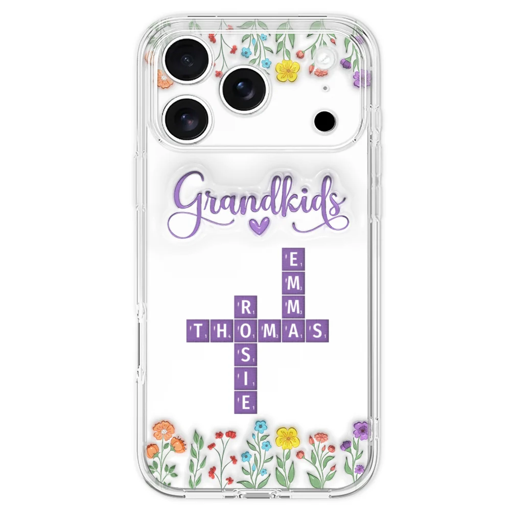 Love My Grandkids Crossword - Personalized Custom 3D Inflated Effect Phone Case - Image 29