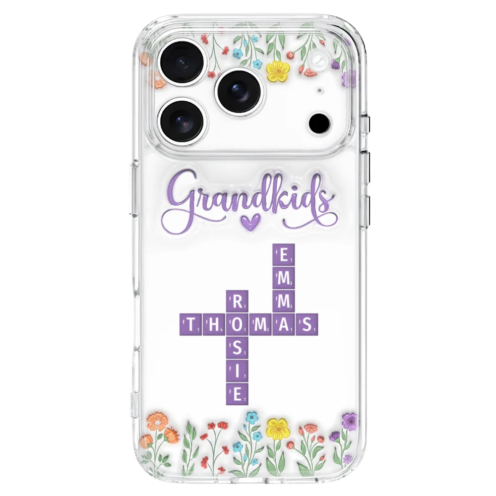 Love My Grandkids Crossword - Personalized Custom 3D Inflated Effect Phone Case - Image 30
