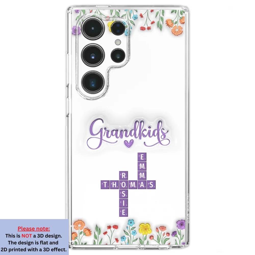 Love My Grandkids Crossword - Personalized Custom 3D Inflated Effect Phone Case - Image 32