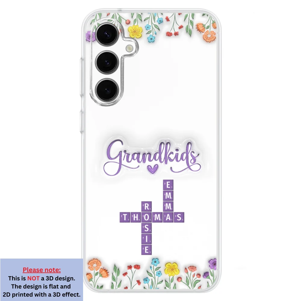 Love My Grandkids Crossword - Personalized Custom 3D Inflated Effect Phone Case - Image 33