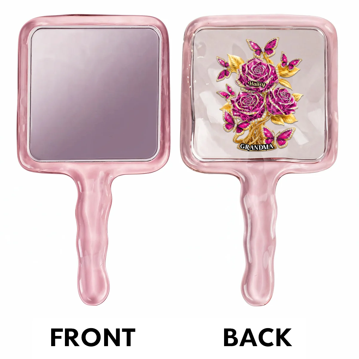 Love Rooted In Motherhood - Personalized Custom Handheld Mirror - Image 7