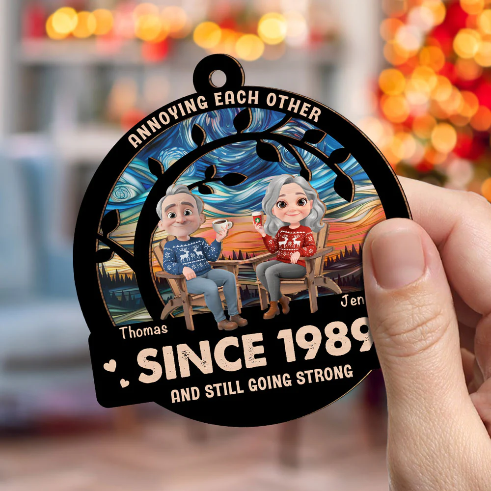 Love Still Going Strong - Personalized Custom Suncatcher Ornament - Image 2
