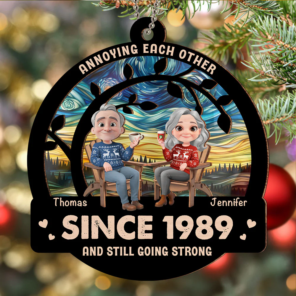 Love Still Going Strong - Personalized Custom Suncatcher Ornament - Image 3