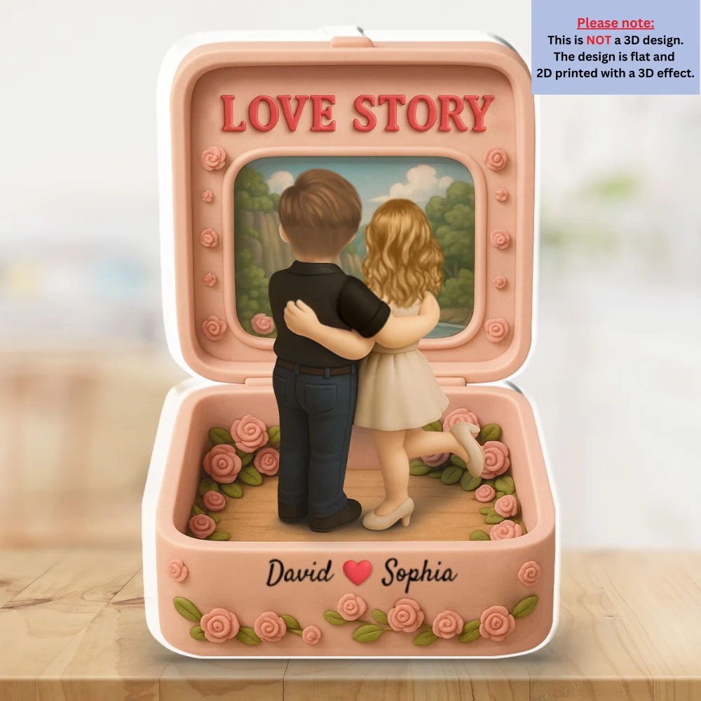 Love Story - Personalized Custom Acrylic Plaque - Image 5