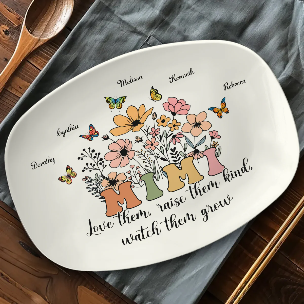 Love Them, Raise Them Kind - Personalized Custom Platter - Image 3