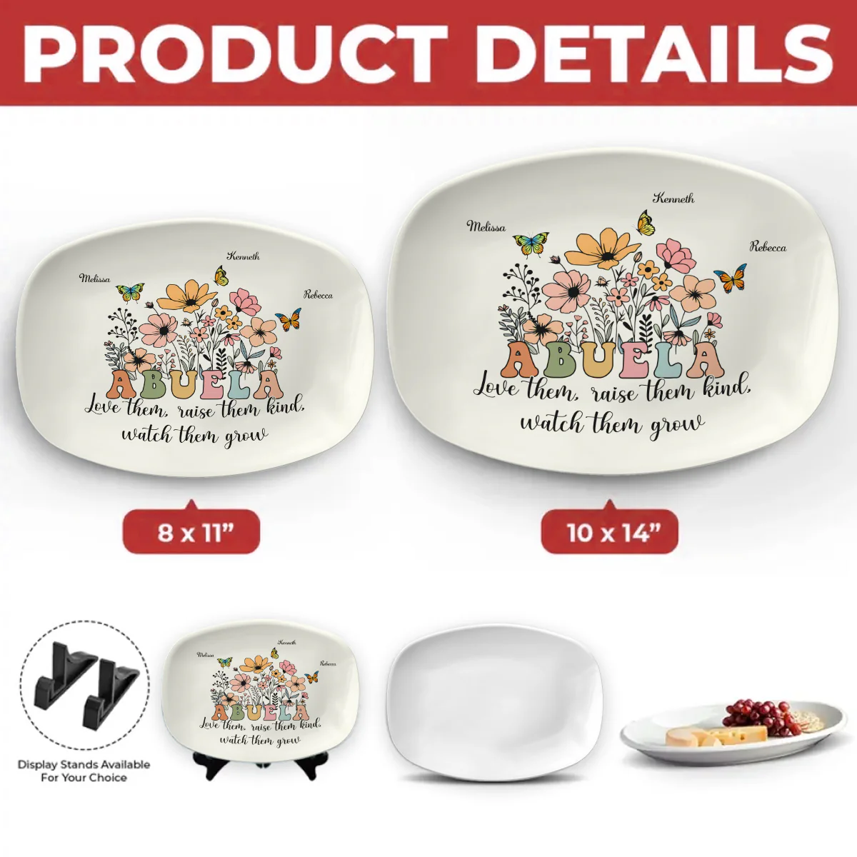 Love Them, Raise Them Kind - Personalized Custom Platter - Image 5