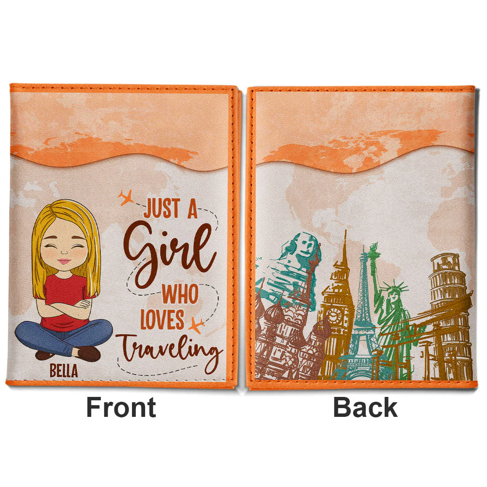 Love Traveling - Personalized Custom Passport Cover - Image 4