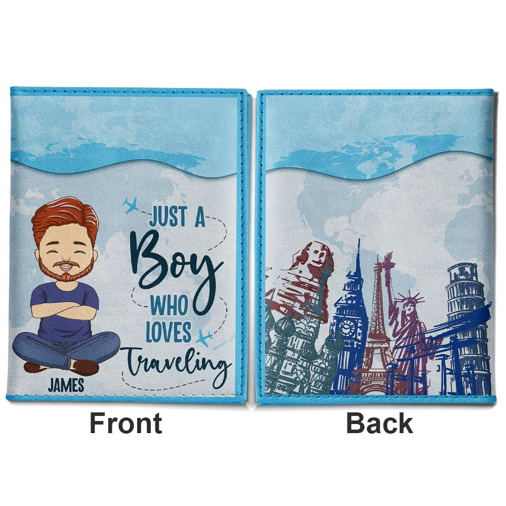 Love Traveling - Personalized Custom Passport Cover - Image 5